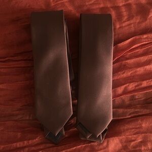 Men’s chocolate brown skinny ties